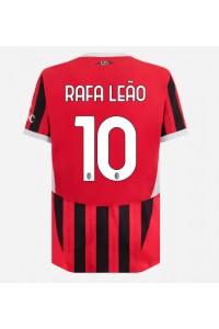 AC Milan Rafael Leao #10 Voetbaltruitje Thuis tenue 2024-25 Korte Mouw